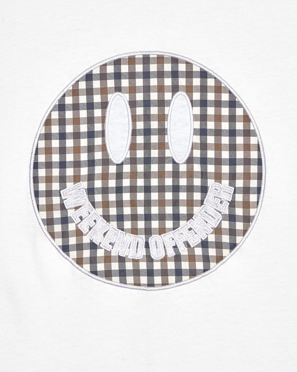 Weekend Offender Tambay Smiley T-Shirt White/Mid House Check