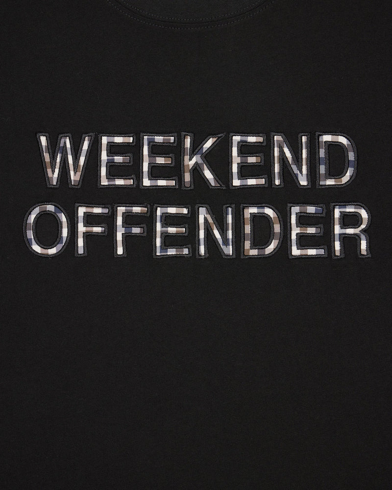 Weekend Offender Tornaco Logo T-Shirt Black/Mid House Check