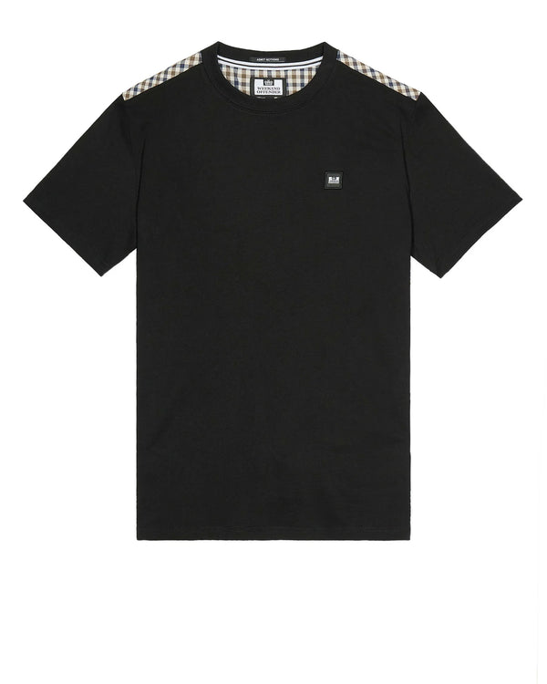 Weekend Offender Diaz T-Shirt Black/Mid House Check