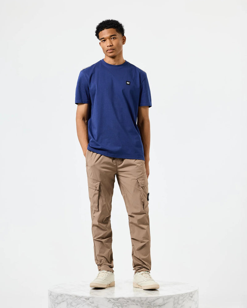 Weekend Offender Diaz T-Shirt Bright Navy/Mid House Check