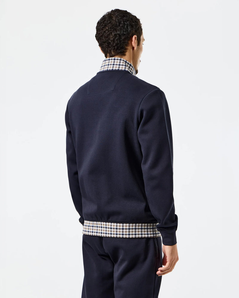 Weekend Offender Alameda House Check Track Top - Navy