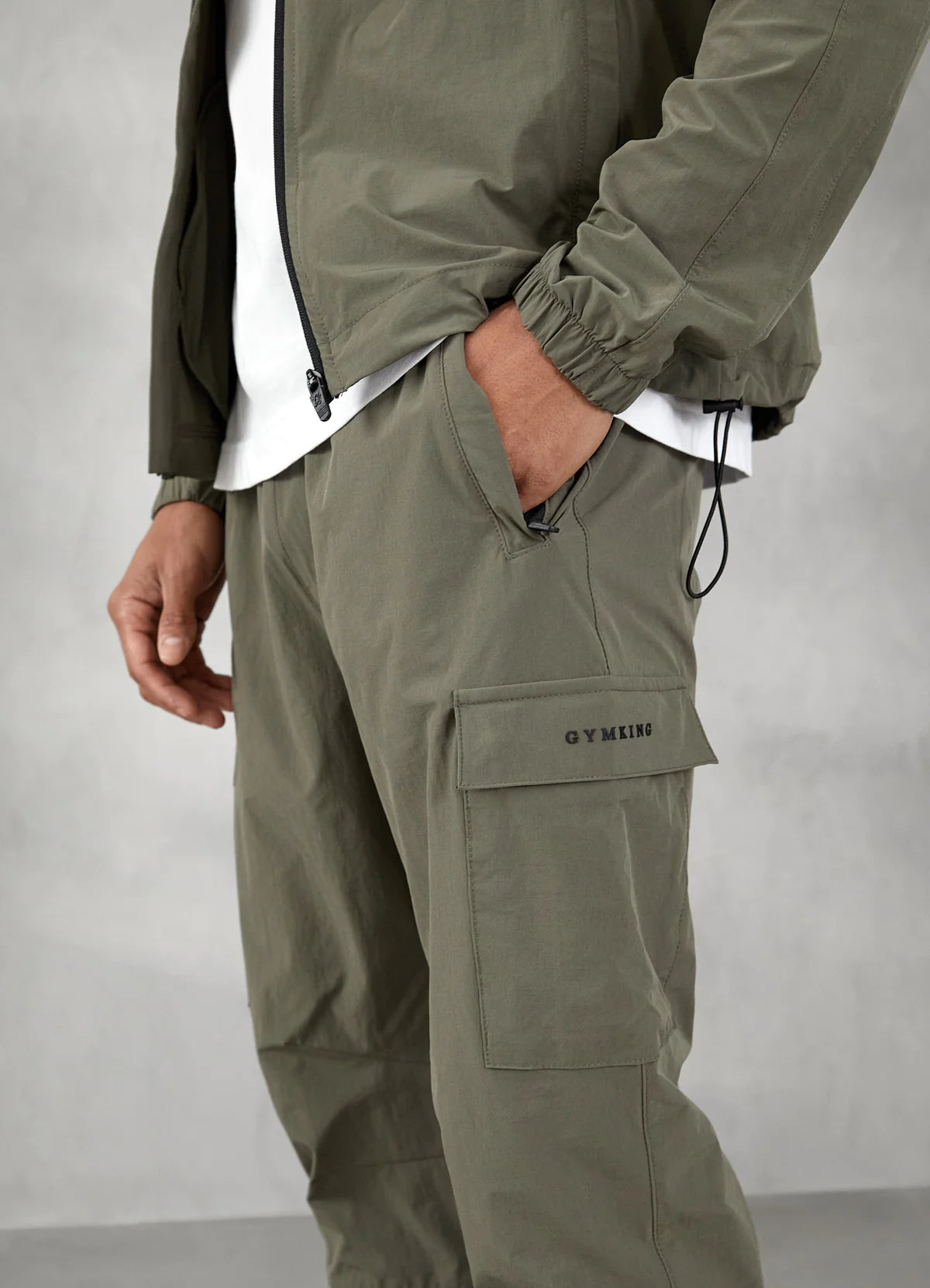 Gym King Utility Woven Cargo Pant Olive DesignerMenswear