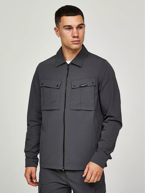 Alessandro Zavetti Fiorenzo Overshirt - ASPHALT Grey