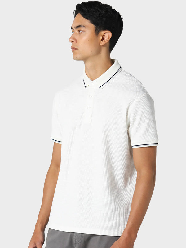 883 Police Withpen Bone White Polo Shirt