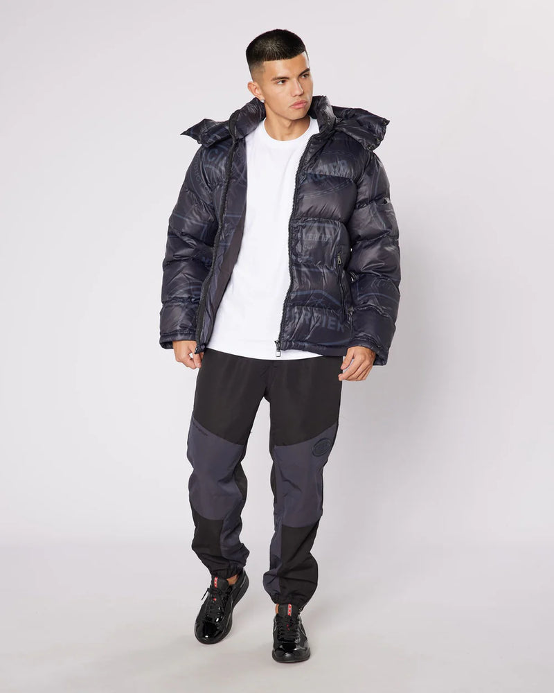 Mercier Black Adamson Hooded Puffer Jacket