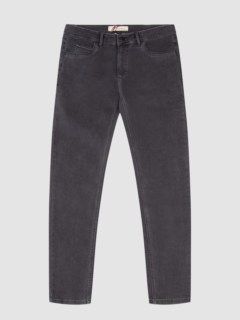 Mish Mash 1984 Tapered Fit Mid Stretch Brushed Denim Hawker Grey Jeans