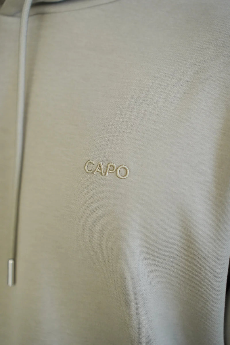 Capo Interlock Hoodie BEIGE