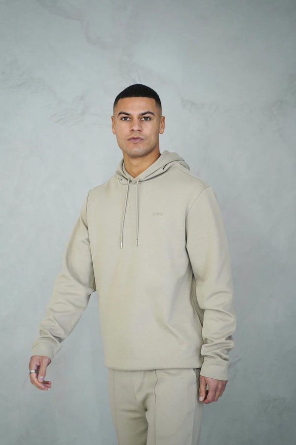 Capo Interlock Hoodie BEIGE