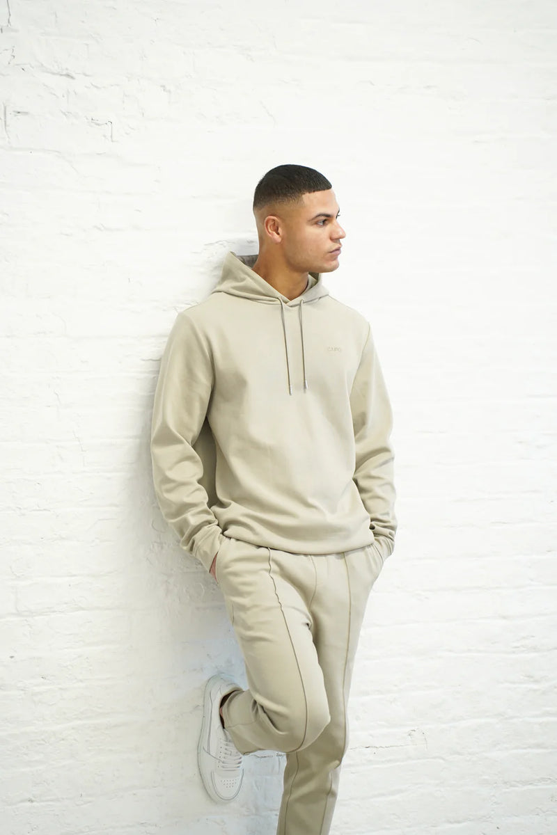 Capo Interlock Hoodie BEIGE