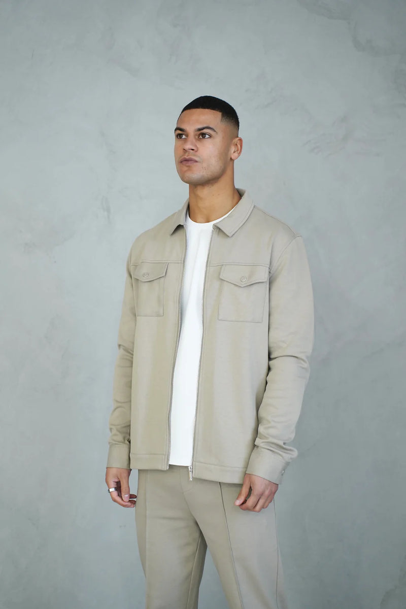 Capo Interlock Jacket OATMEAL