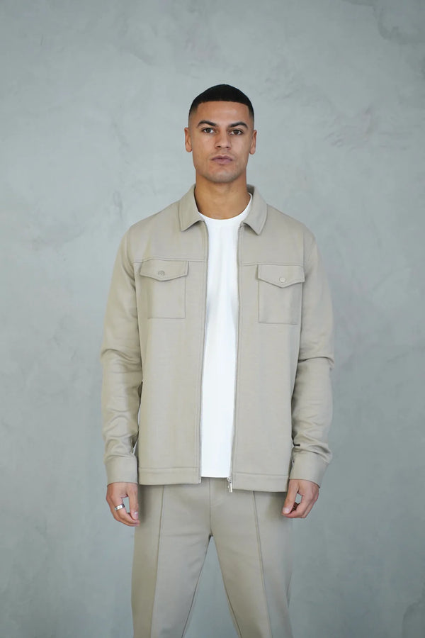 Capo Interlock Jacket OATMEAL