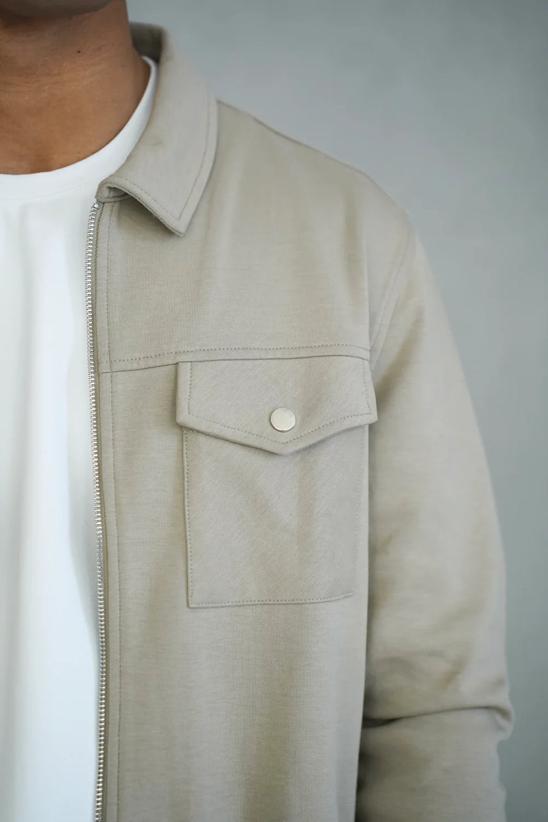 Capo Interlock Jacket OATMEAL