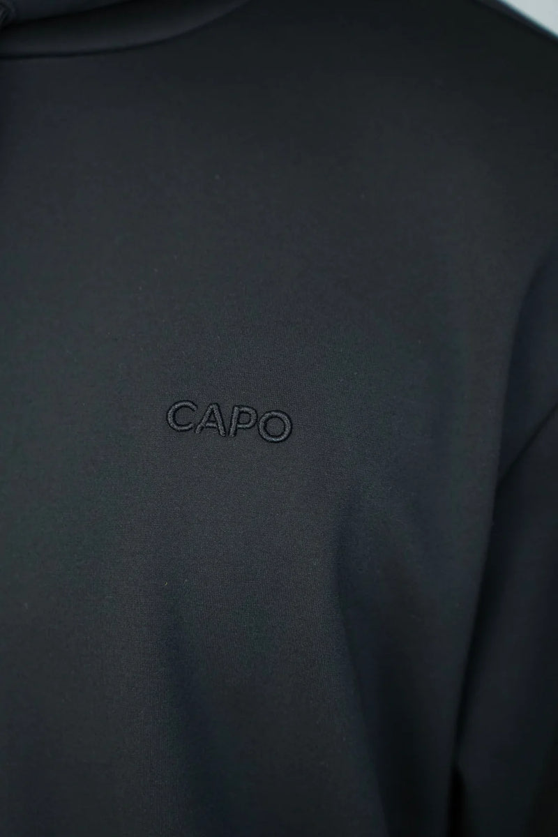 Capo Interlock Hoodie BLACK