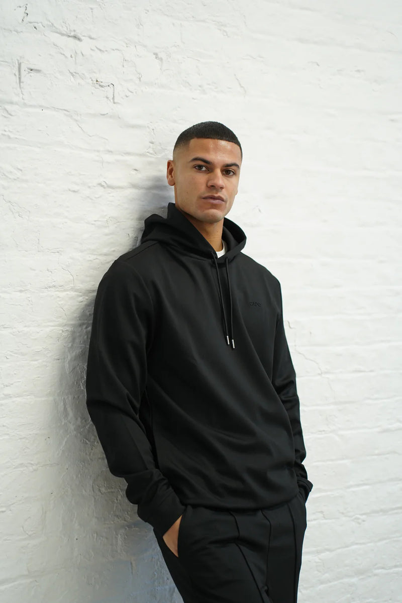 Capo Interlock Hoodie BLACK