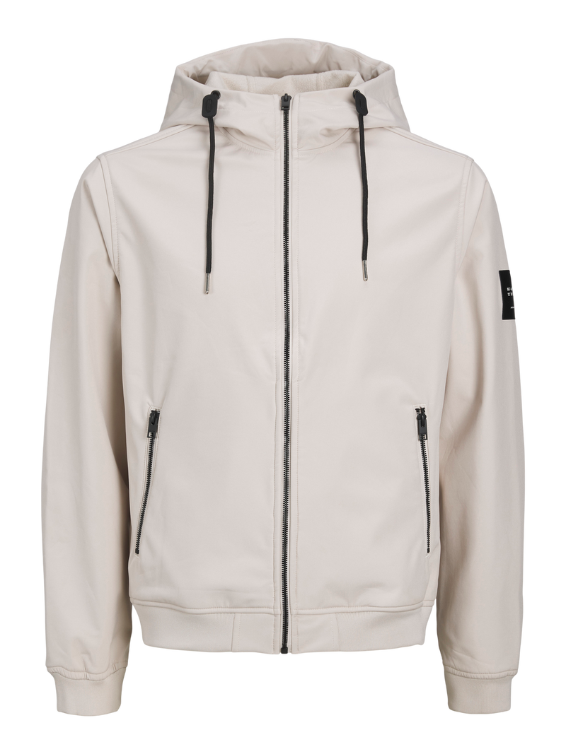 Jack & Jones Basic Softshell Hooded Jacket - MOONBEAM