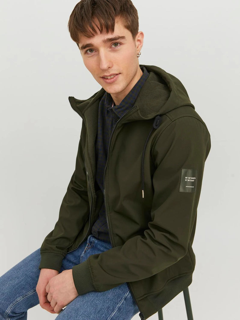 Jack & Jones Basic Softshell Hooded Jacket - ROSIN