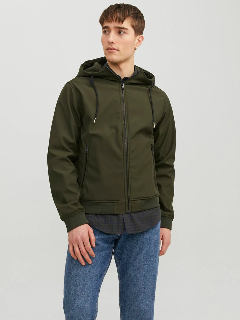 Jack & Jones Basic Softshell Hooded Jacket - ROSIN