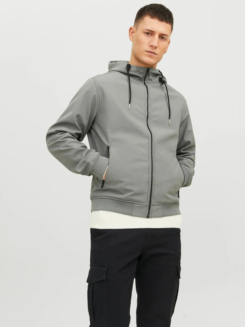 Jack & Jones Basic Softshell Hooded Jacket - SEDONA SAGE