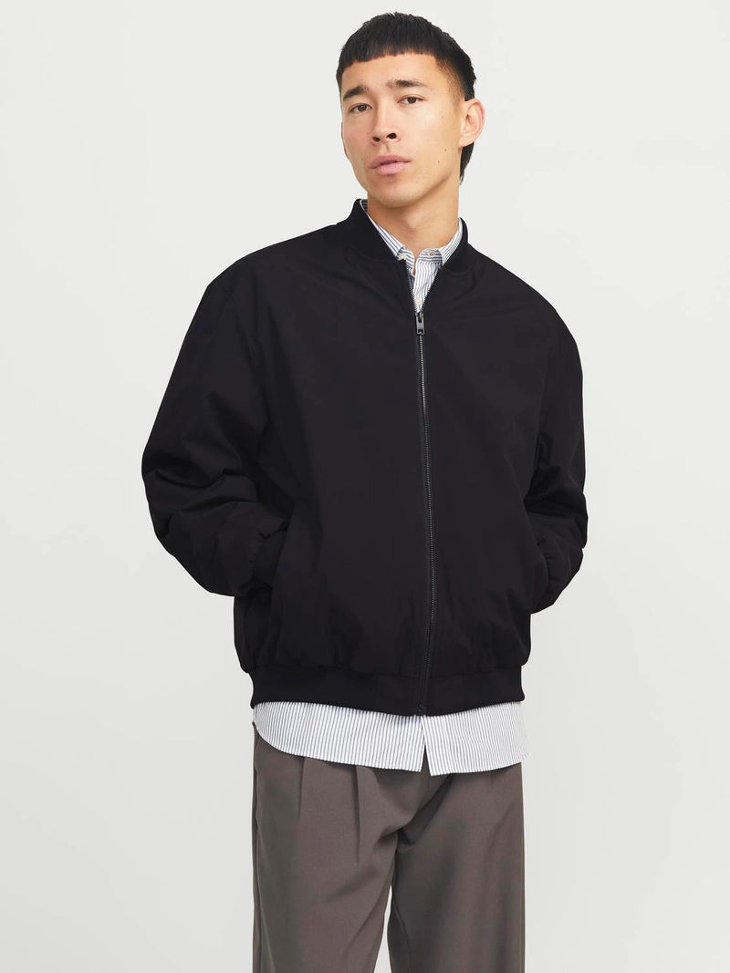 Jack & Jones Charge Bomber Jacket - BLACK