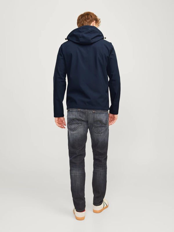 Jack & Jones water-resistant Softshell Hooded Jacket Taylor - NAVY