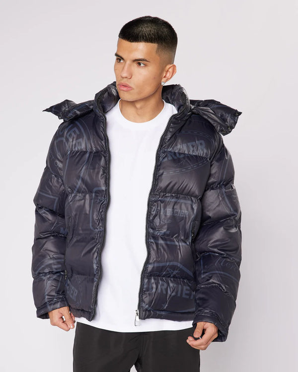 Mercier Black Adamson Hooded Puffer Jacket