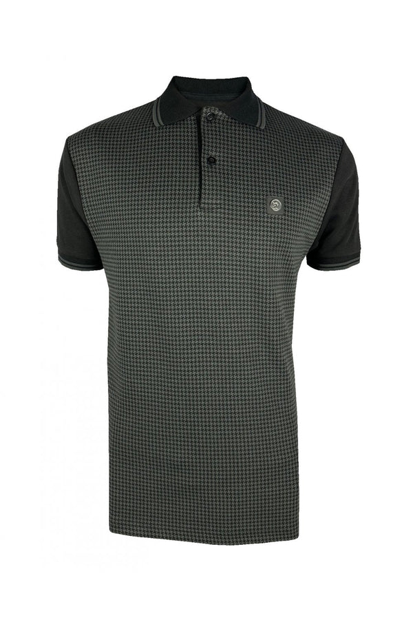 Trojan Houndstooth panel polo TR/8934 Code: TR8934