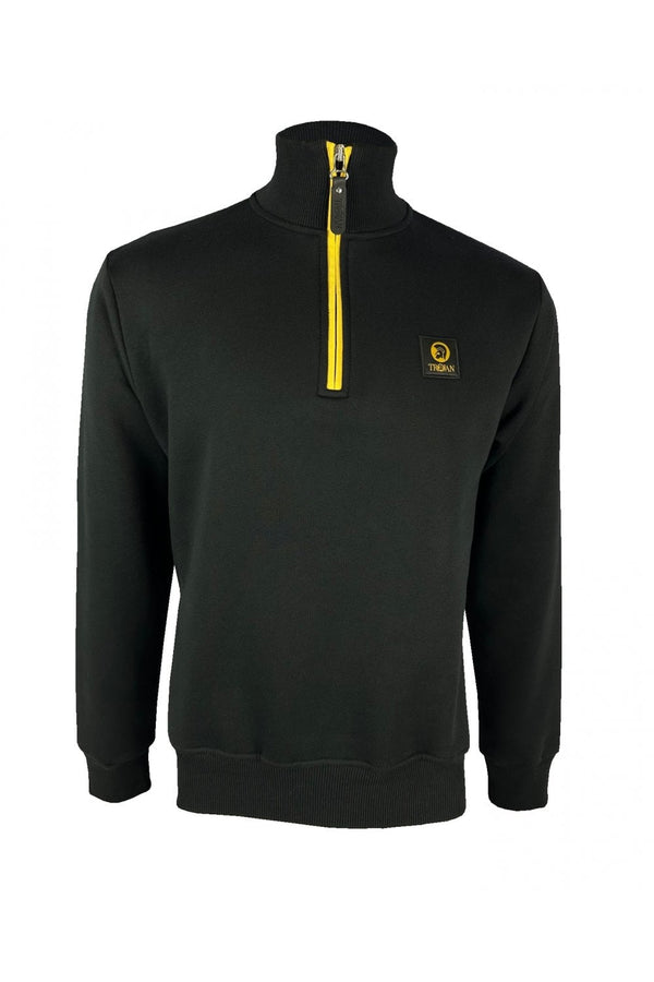 Trojan quarter zip brushed back sweatshirt TR/8906