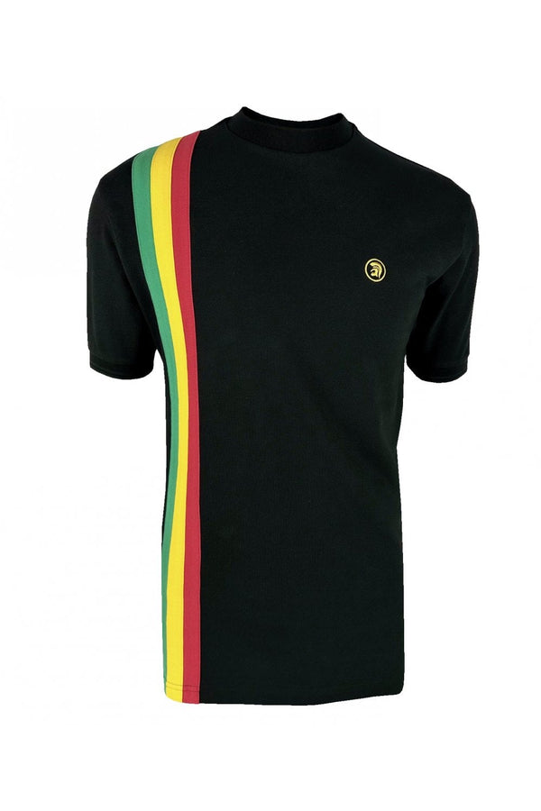 Trojan Racing stripe T-Shirt Black TR/8943