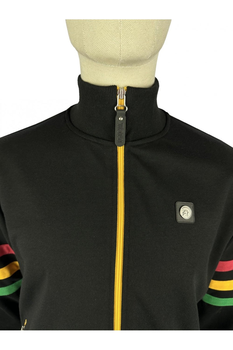 Trojan Stripe sleeve track top TR/8903 RASTA