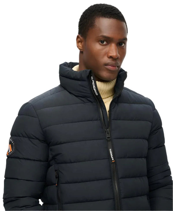 Superdry Mens Fuji Emb Padded Jacket Eclipse Navy