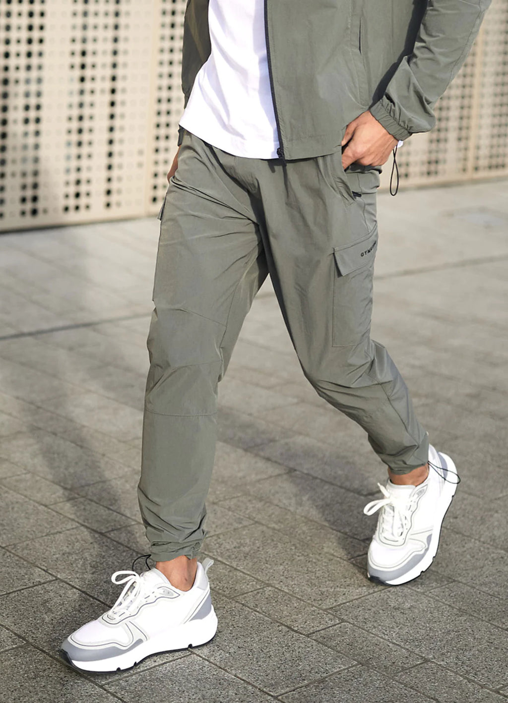 Gym King Utility Woven Cargo Pant Olive DesignerMenswear